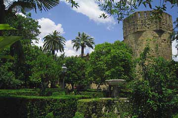 In der Gartenanlage des Alcázar de los Reyes Cristianos