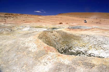 Unglaubliche Kontraste an der Laguna Blanca in Bolivien