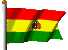 die Nationalflagge von Bolivien