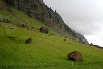 Landschaft bei Skogar im Süden von Island