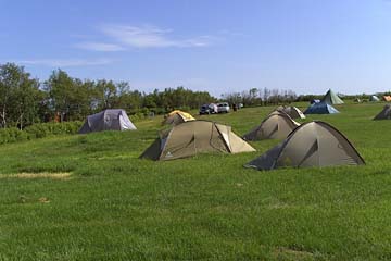 Campingplatz im Nationalpark Skaftafell, Südostisland