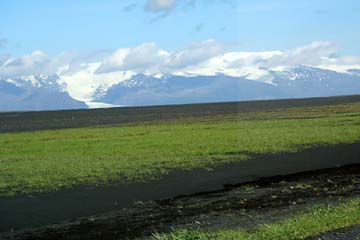 Sanderflächen vor dem Skaftafellsjökull im Südosten von Island