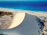 Strand und Dünen auf Fuerteventura, kanarische Inseln