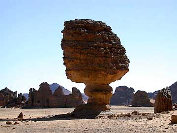 Felsformation im Akakus-Gebirge, Libyen, Afrika