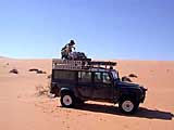 per Defender durch die libysche Saraha, Libyen