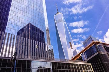 Das 2014 fertiggestellt neue One World Trade in Manhattan