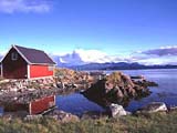 Landschaft bei Harstad auf den Vesterälen, Norwegen