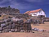 Die Kirche von Chinchero bei Cuzco in Südamerika