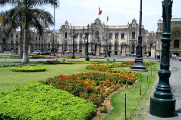 der Hauptplatz von Lima, der Hauptstadt von Peru