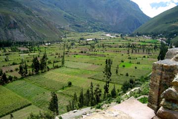 im heiligen Tal der Inka war einst die Kornkammer der Inkas in Peru