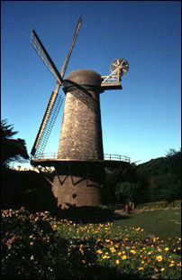 die Dutch Windmill am Rand des Golden Gate Park, San Francisco