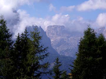 der Dolomitenblick vom Karmischen Höhenweg, Südtirol