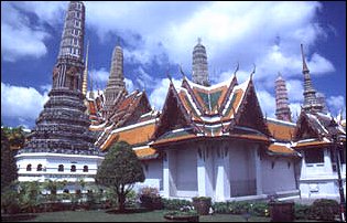 der Königspalast (Wat Phraa Kaeo) in Bangkok, Thailand