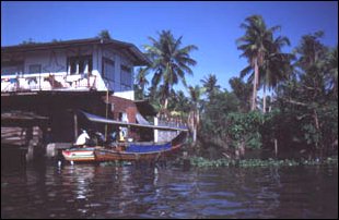 auf den Klongs in Bangkok, Thailand