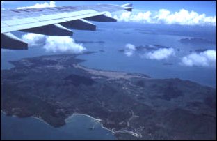 Anflug auf Phuket, Thailand