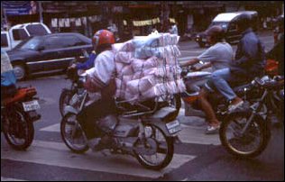 der Verkehr in Bangkok, Thailand