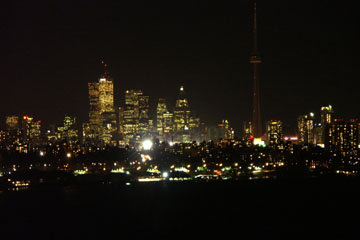 Skyline von Toronto by night, Kanada