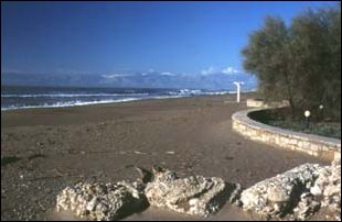 am Strand von Belek, türkische Riviera