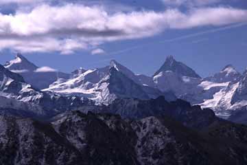 beim Aufstieg zum Illhorn, Wallis, Schweiz