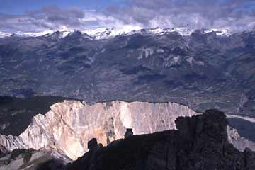 Blick vom Illhorn, Wallis, Schweiz